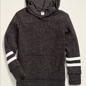 Plush-Knit Pullover Hoodie for Girls